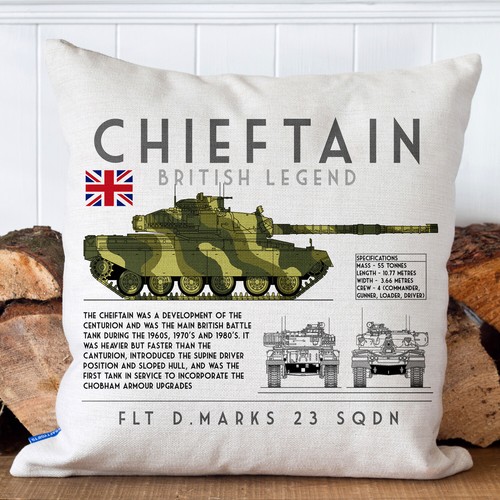 Chieftain tank cushion cover - chieftain,