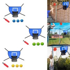 Trampoline Basketball Hoop Set Soft Basketball Goal with 3 Mini Basketball and 1