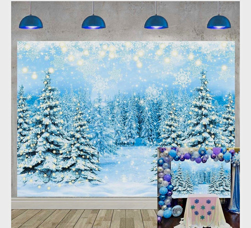 Winter snow forest vinyl - winter,