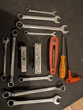 Joblot of old tools, Kamasa, Sykes, Facom etc, Allen keys,hex, spanners 