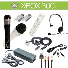 Xbox 360 Original Accessories Selection: Power Supply, Cable, Memory, Adapter, Mic...