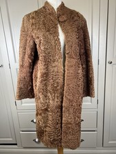 Vintage Astrakhan Brown Open