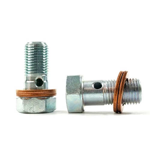 Front brake caliper banjo - 2x,