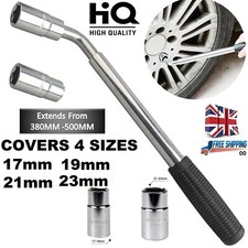 🔥Extendable Wheel Brace Wrench Telescopic 17 19 21 23mm Car Van Socket Tyre Nut