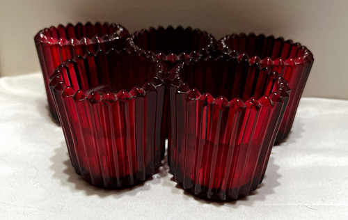 Set red ribbed - 5,