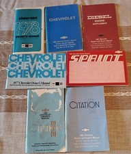 1977-1988 CHEVROLET SPRINT CITATION DIESEL OWNERS MANUAL lot 7
