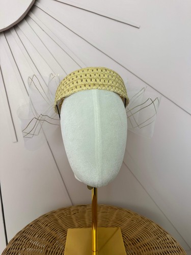 Natural straw pillbox - pillbox, with