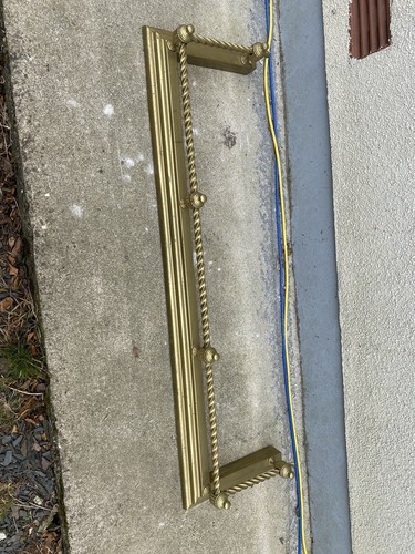 Brass fire fender with - fender,