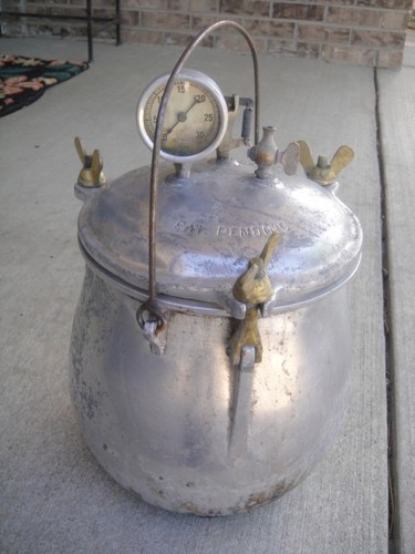 Antique aluminum pressure - antique,