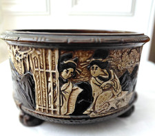 Vintage Rare Bretby Art Pottery Oriental  Japanese Jardiniere Large Planter 2758