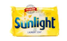 Sunlight Soap Household Use Stain Removal Real Lemon Laundry Bar- 80g UK