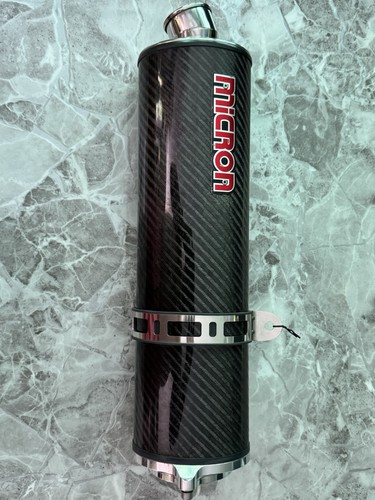 Micron oval carbon silencer - micron,