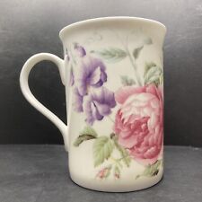 Vintage Crown Trent China Limited Pink Roses Fine Bone China Mug 