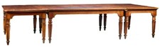 Early 19 century dining table in 3 sections-Length 220cm extended-W 114cm-H 73cm