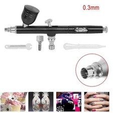 Dual Action Gravity / Suction Air Brush Kit Spray Gun Nail Cake Tattoo Beauty