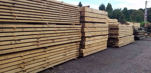 Green oak beams - green, 150mm