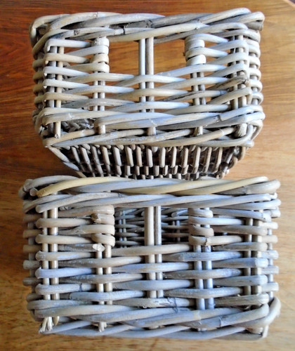 Ikea chunky wicker storage - 2, x