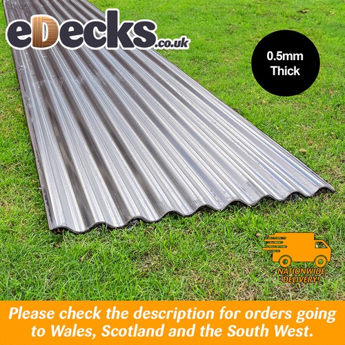 Galvanised corrugated roofing - galvanised,