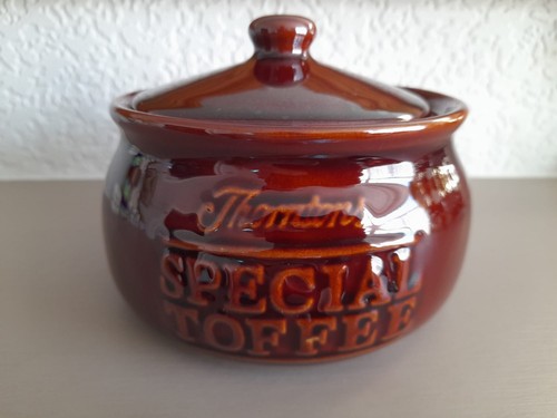 Thorntons vintage lidded pot - vintage,