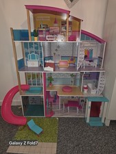 Really Large Wooden Doll House In Excellent Condition Suitable For Barbie Dolls