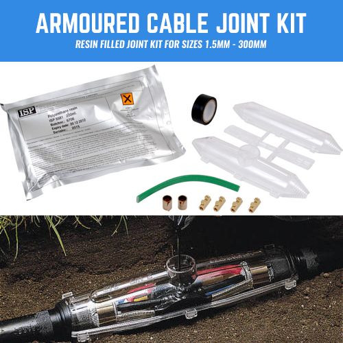 Armoured cable joint - cable, kit