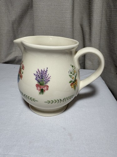Green pottery jug in - green,