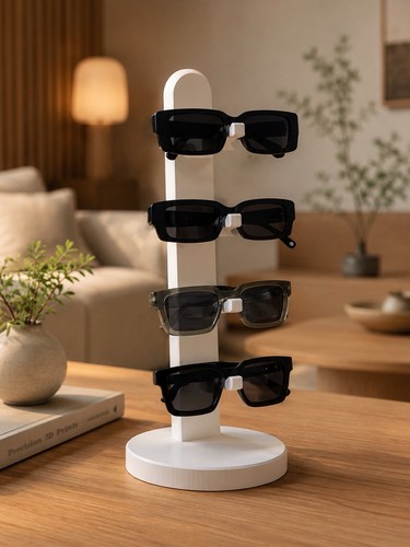 Modern sunglasses stand - modern, 3d