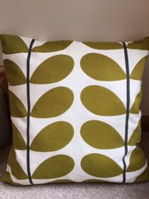 Orla Kiely Double sided Two colour Stem Olive Cushion Cover 16"x16"(40cm x40cm )