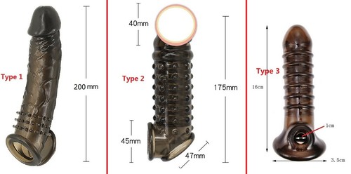 Types soft tpe penis sleeve - types,