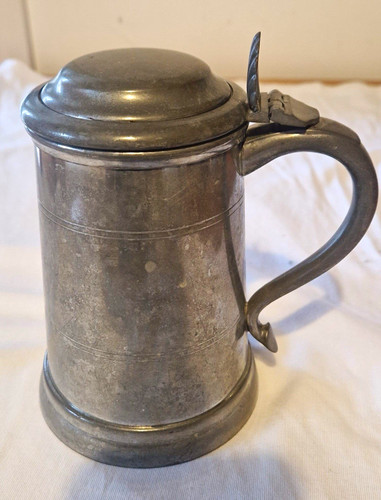 Vintage 1930s lidded pewter - 1930s,