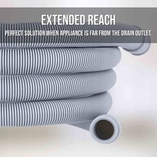 UNIVERSAL Washing Machine & Dishwasher Waste Drain Hose EXTENSION KIT 1.5M - 4M
