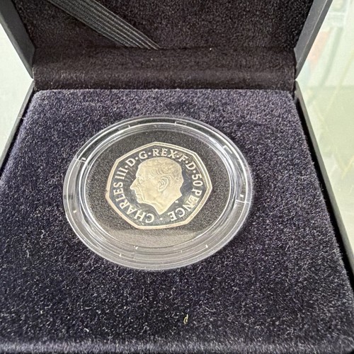 Silver proof 50p coin - 50p, 2022