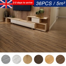 5m²/36pcs Tiles Thick Self-adhesive Luxury PVC Floor Flooring Plank Waterproof