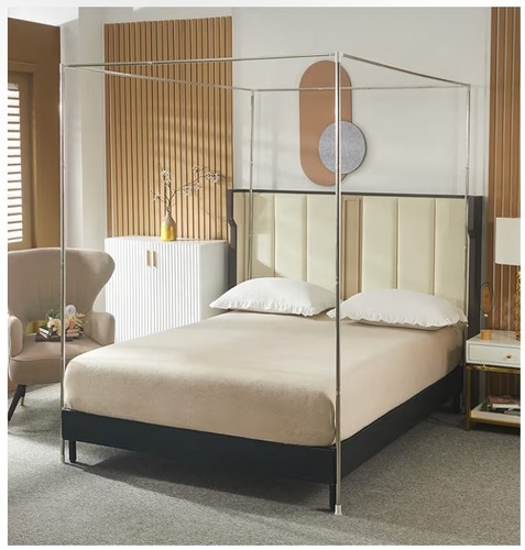 Kingsize canopy bed frame - bed,