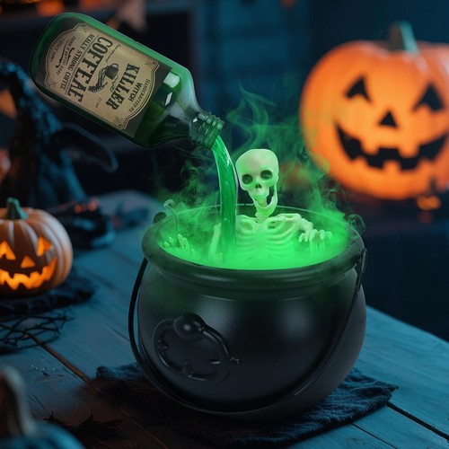 Halloween witch cauldron - halloween,