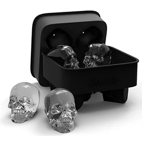 Skull ice cube mould - ice,