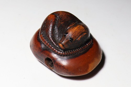 Japan antique netsuke wood - japan,