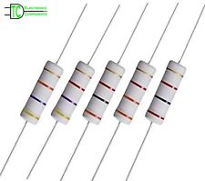 5 Watt Carbon Film Resistors 5% 148 Values available 0.1 ohm to 10M ohm