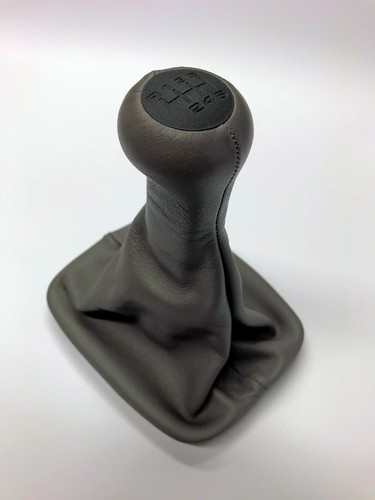 Classic grey leather gear knob - classic,