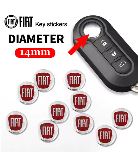 Fiat key fob - key, emblem