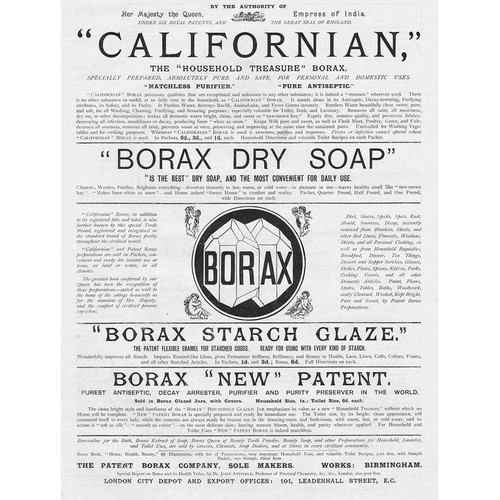 Birmingham the patent borax - birmingham,