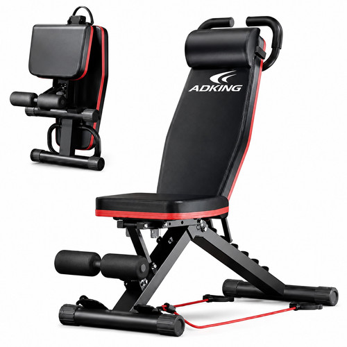 Foldable weight bench - foldable, 14-in-1