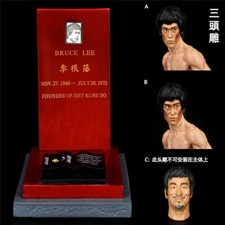 Hot Bruce Lee 77th Anniversary Edition Figure Enter the Dragon Three-headed Stat