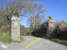 Photo 12x8 Stone gate posts Braunton Stone gate posts mark the road access c2013