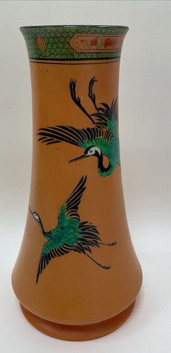 Shelley porcelain vase - , 'cranes