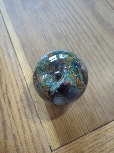 Handmade glass paperweight - handmade,