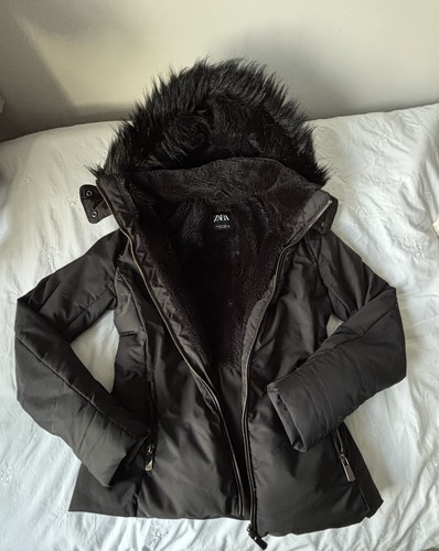 Black parka style - style, coat