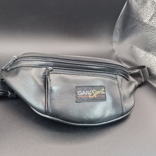 Gani Sport Leather Vintage 90s Bum Bag/ Fanny Pack Adjustable Retro 