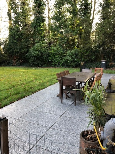 Sample silver grey granite - of,
