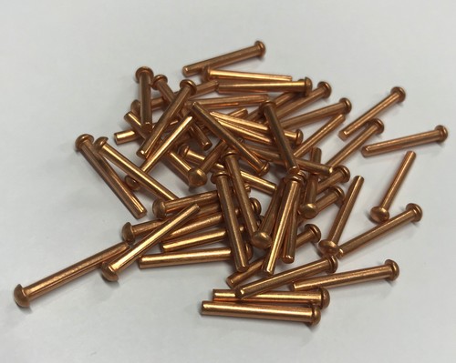 Dia copper rivets 3 4 - dia,